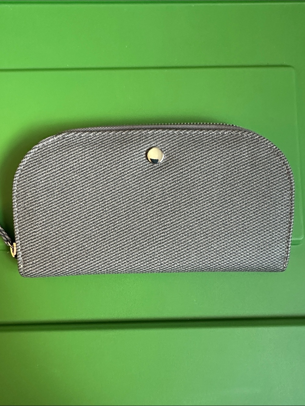 Mundi- Gray Textured Zip Wallet - Women Accessories